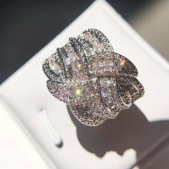 Sterling silver weave ring - Picture 2 of 5